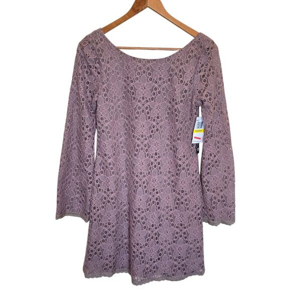 🏷️ NWT 🏷️ AS U WISH Lace Long Sleeve Dress sz M🏷️ NWT 🏷️ - Picture 3 of 7